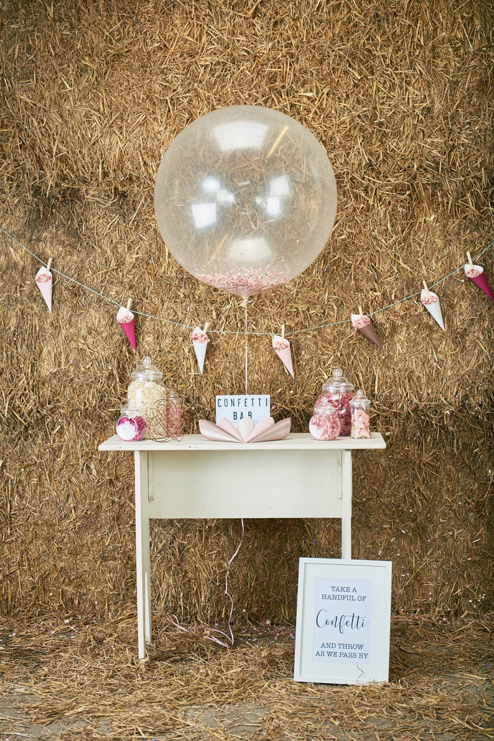 Shropshire Petals [www.shropshirepetals.com]   Pink Confetti Bar Ideas 2